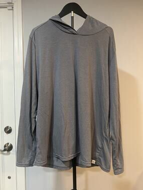 Fair Harbor Men's 2X Grey UPF 50 Long-Sleeve Sun Hoodie EUC